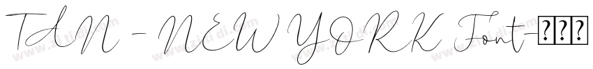 TAN – NEW YORK Font字体转换